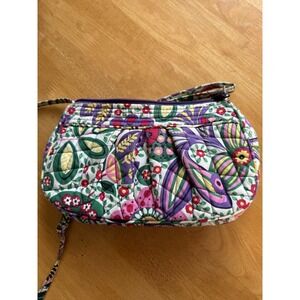 Vera Bradley Floral Paisley Crossbody Handbag Flowers Shoulder Purse